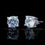 Iced Cubic Zirconia Gold-Plated/silver Earrings (8mm)