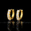 Official Limited 18K Gold-Plated AAA CZ Hinge Earring