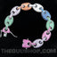 Iced 12mm Explosion Color CZ Bracelet BlingBling