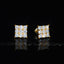 8mm BlingBling Iced CZ Square Hip Hop Stud Earring