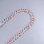 Iced Prong Link Choker (12mm) in White&Pink