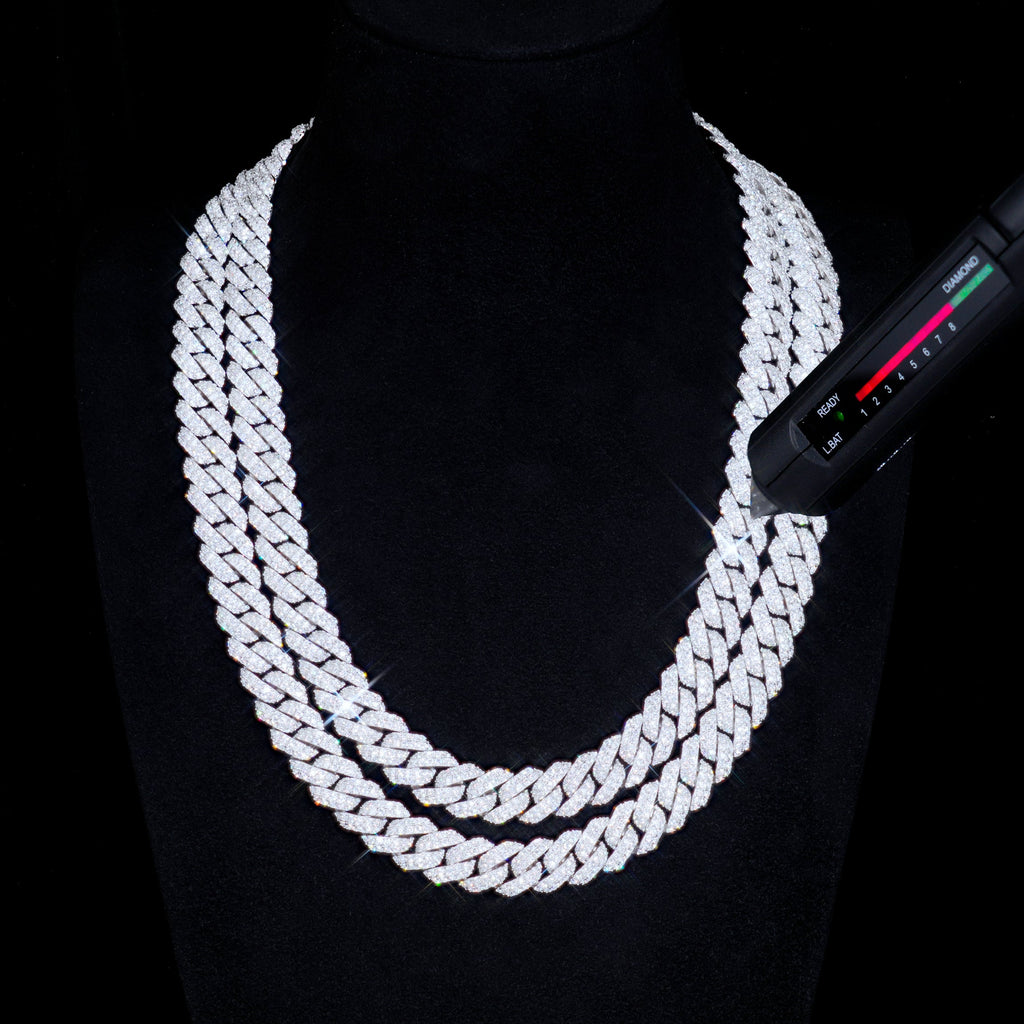VVS Moissanite 10MM Cuban Link Chain