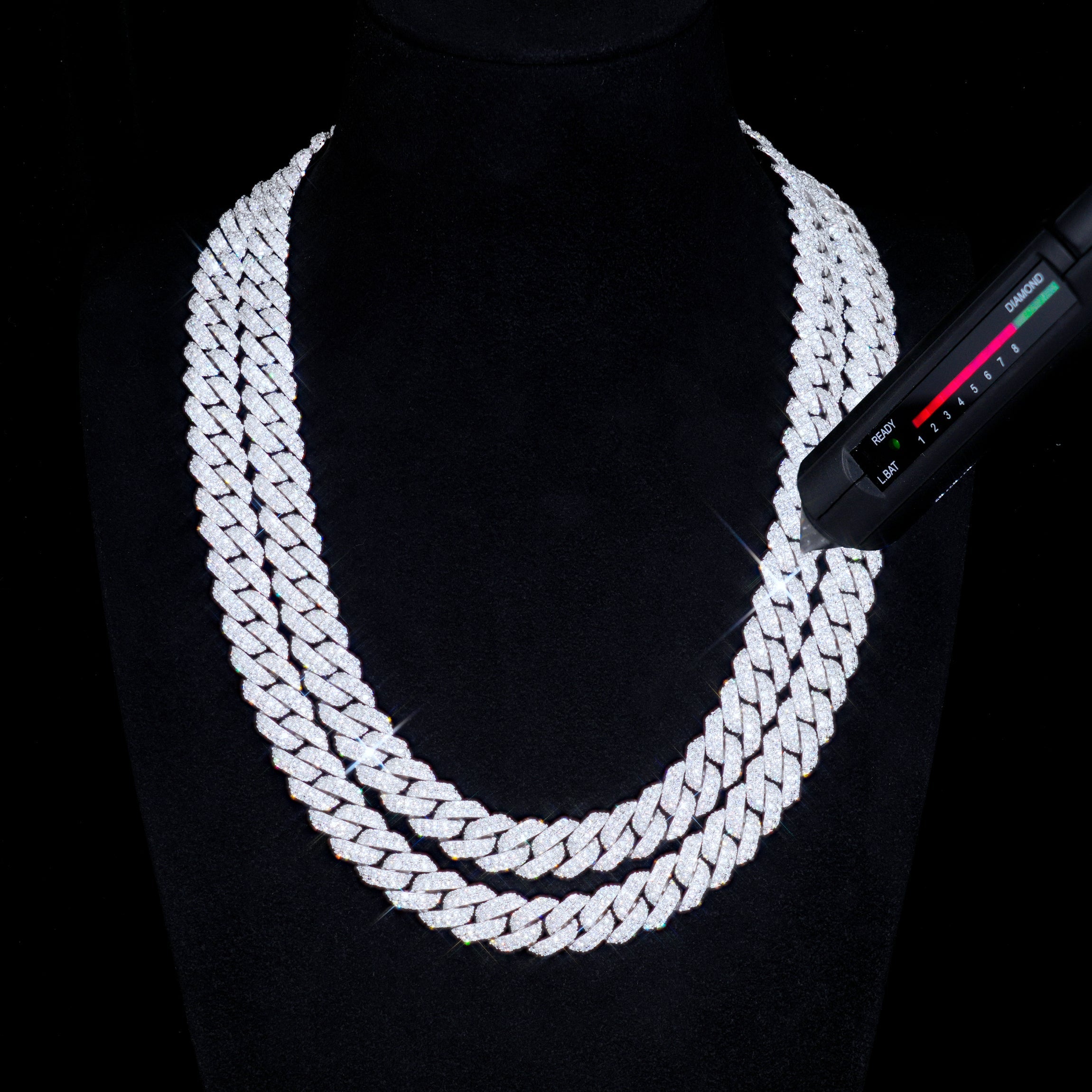 VVS Moissanite 10MM Cuban Link Chain