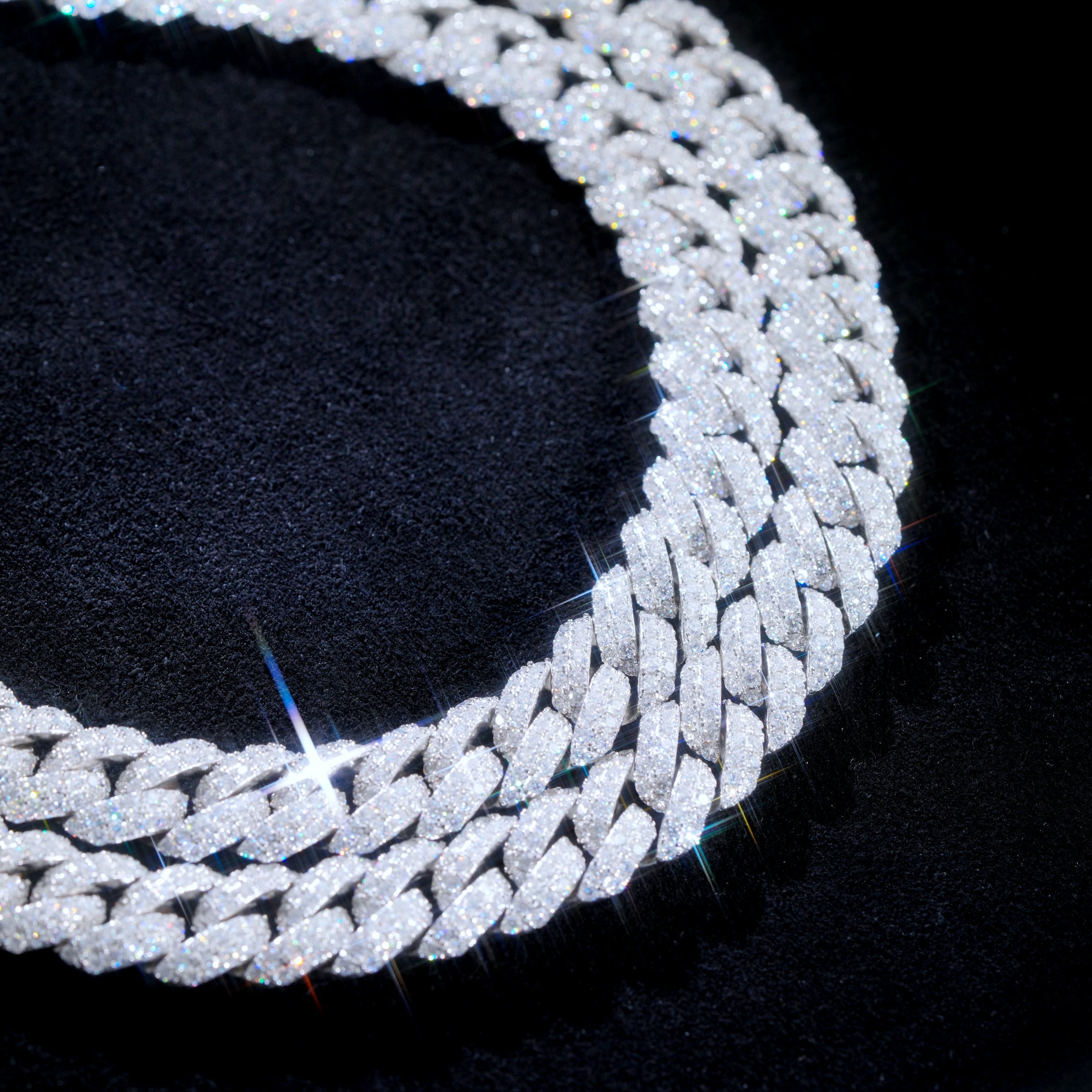 VVS Moissanite 10MM Cuban Link Chain