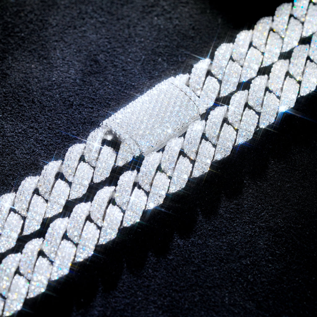 VVS Moissanite 10MM Cuban Link Chain