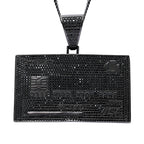 18K Gold-Plated Credit Card Bank card Iced Pendant