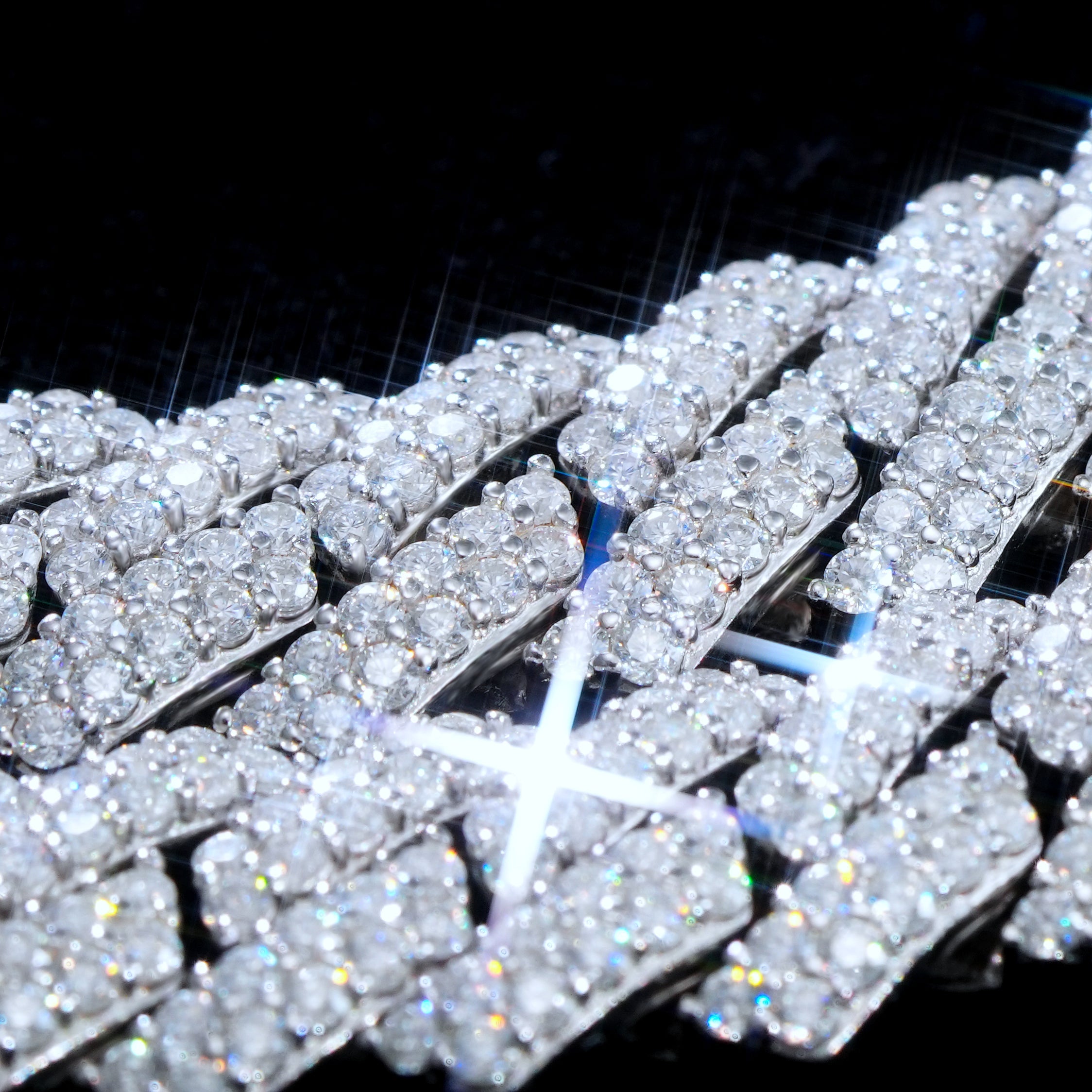 VVS Moissanite 12MM Prong Cuban Link Chain