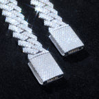 VVS Moissanite 12MM Prong Cuban Link Chain