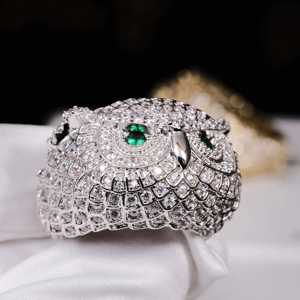 Iced Owl Ring