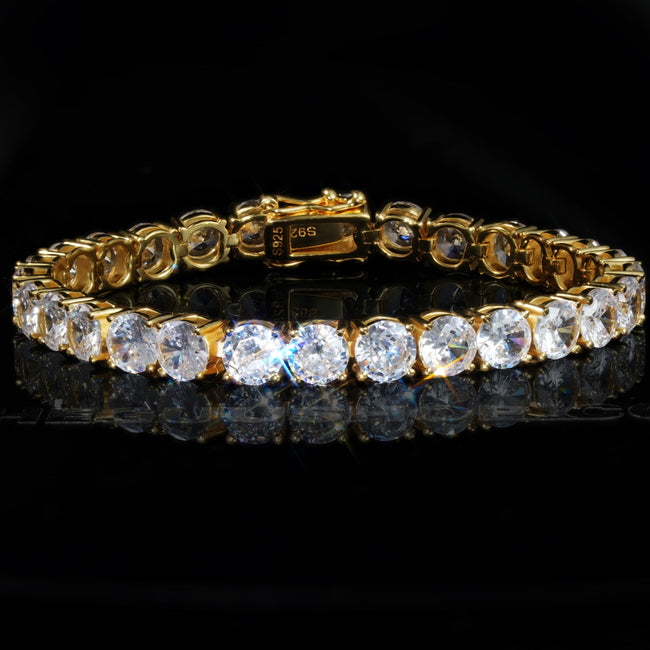 925 Sterling Silver AAA CZ 6mm  Tennis Bracelet Hover Image