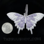 18K Gold-Plated Micro-inlay AAA CZ Butterfly Pendant Necklace