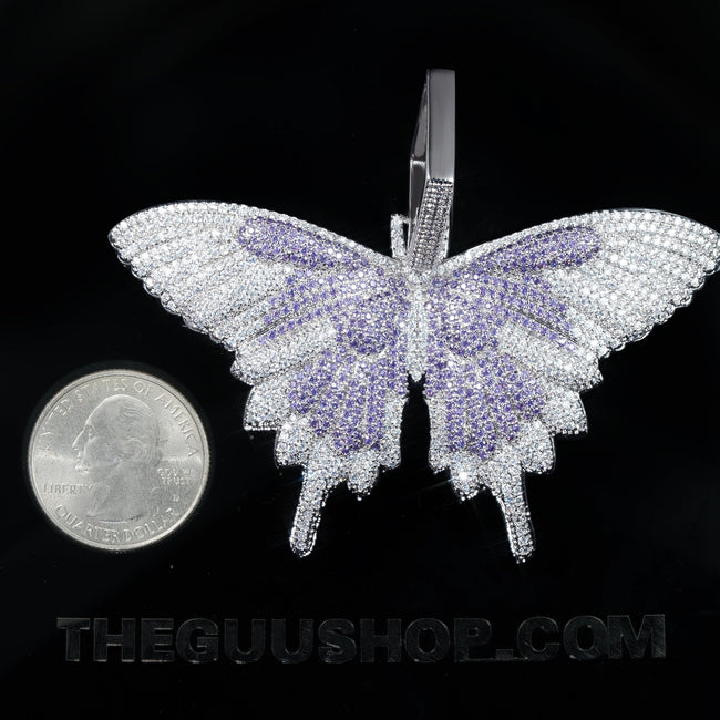 18K Gold-Plated Micro-inlay AAA CZ Butterfly Pendant Necklace Main Image