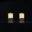 CZ Hip Hop Night Club Copper Stud Earring