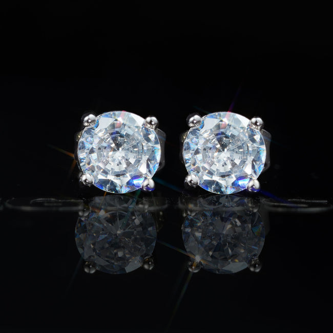 Official Limited Gold-Plated Micro-inlay CZ  Thread Earring Main Image
