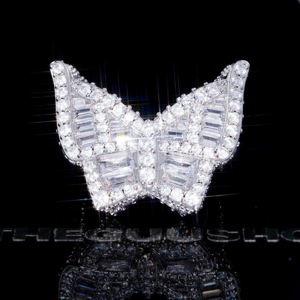 Gold-Plated Micro-inlay AAA CZ Butterfly Ring