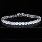 Official Limited 18K Gold-Plated 925 Sterling Silver  AAA CZ  Bracelet