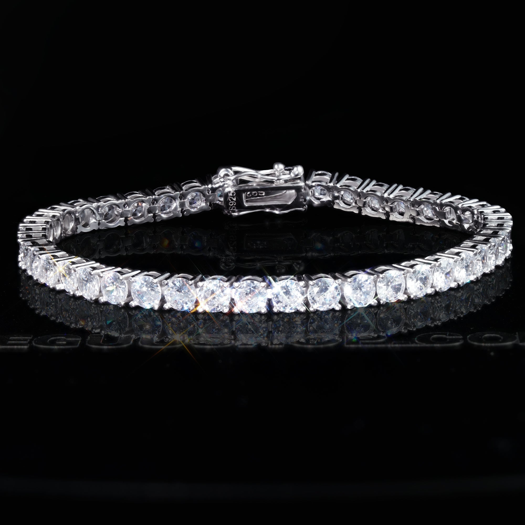 Official Limited 18K Gold-Plated 925 Sterling Silver  AAA CZ  Bracelet