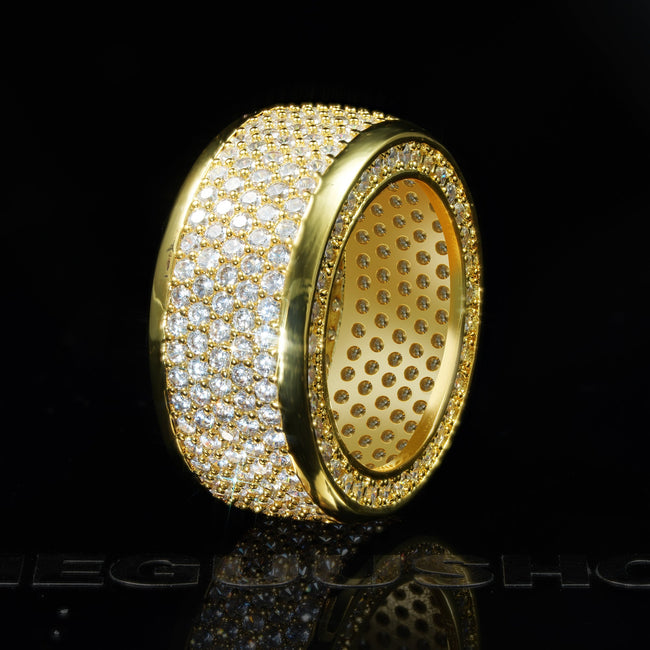 Micro-inlay BlingBling Hip Hop Ring Hover Image