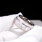 3 Layer Baguette Band Ring
