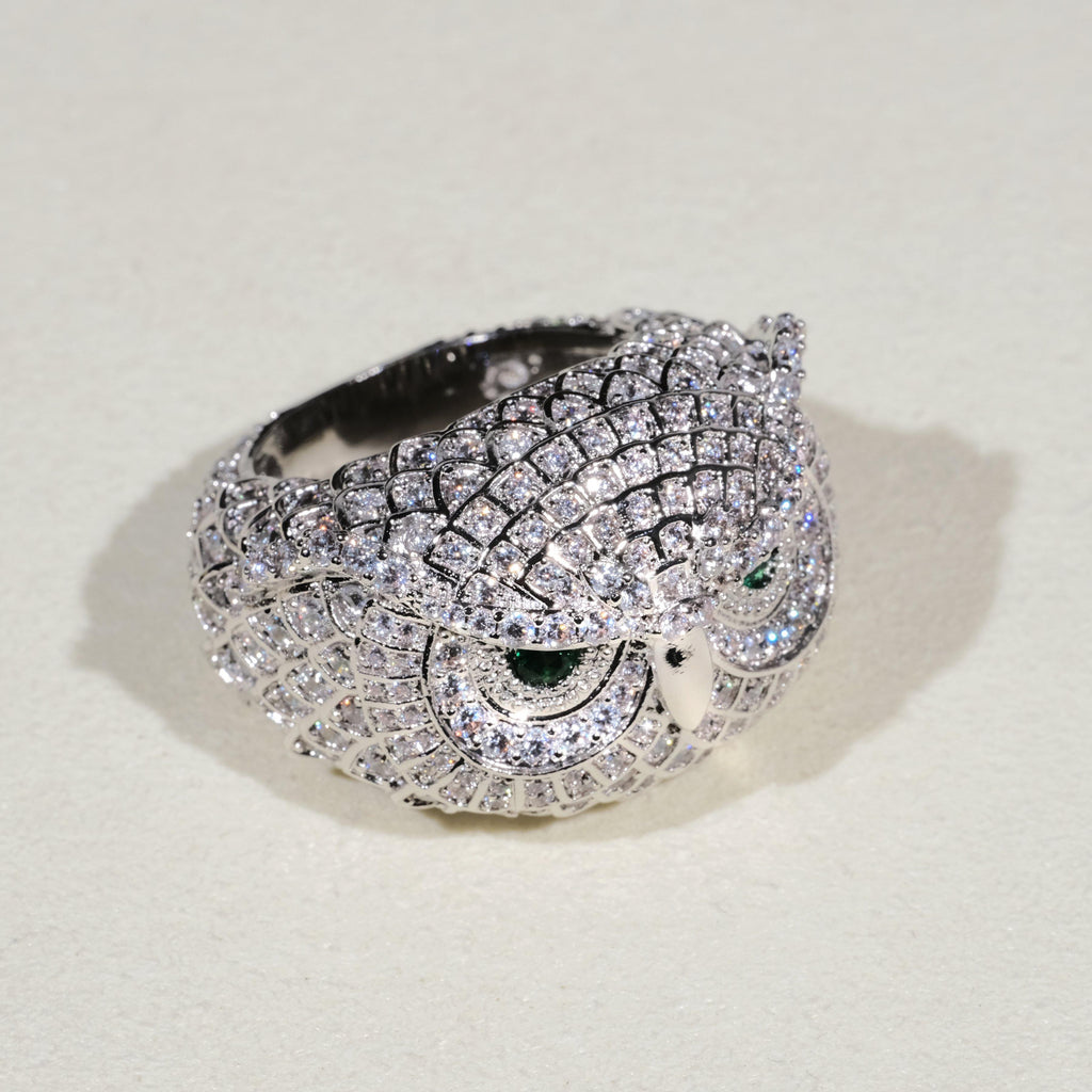 Iced Owl Ring