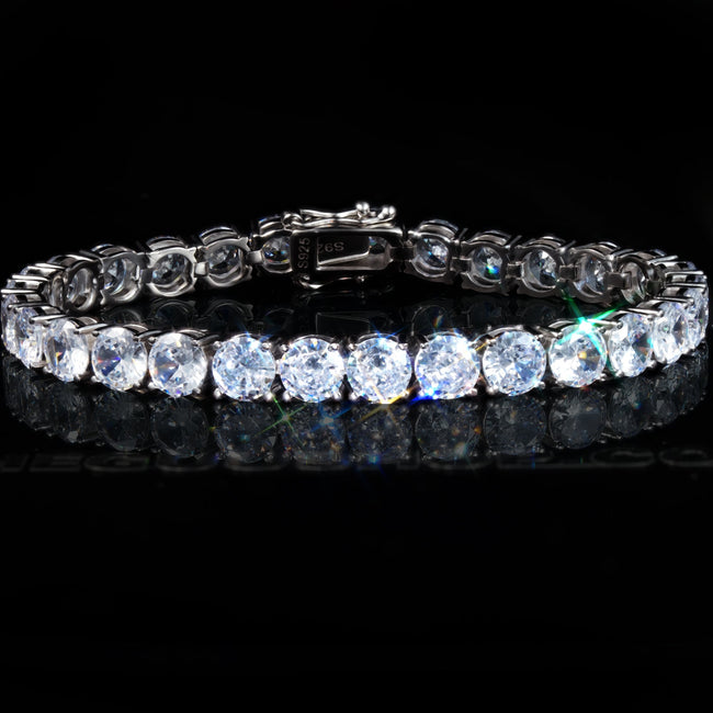 925 Sterling Silver AAA CZ 6mm  Tennis Bracelet Main Image