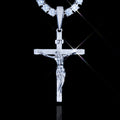 925S & VVS Moissanite Crucifix Necklace