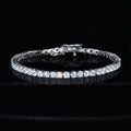 3mm 18K Yellow Gold-Plated AAA CZ Iced Tennis Bracelet