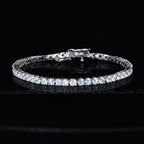 3mm 18K Yellow Gold-Plated AAA CZ Iced Tennis Bracelet