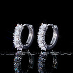Official Limited 18K Gold-Plated AAA CZ Hinge Earring