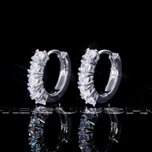 Official Limited 18K Gold-Plated AAA CZ Hinge Earring Main Image