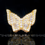 18k Gold-Plated CZ Hip Hop Butterfly Ring