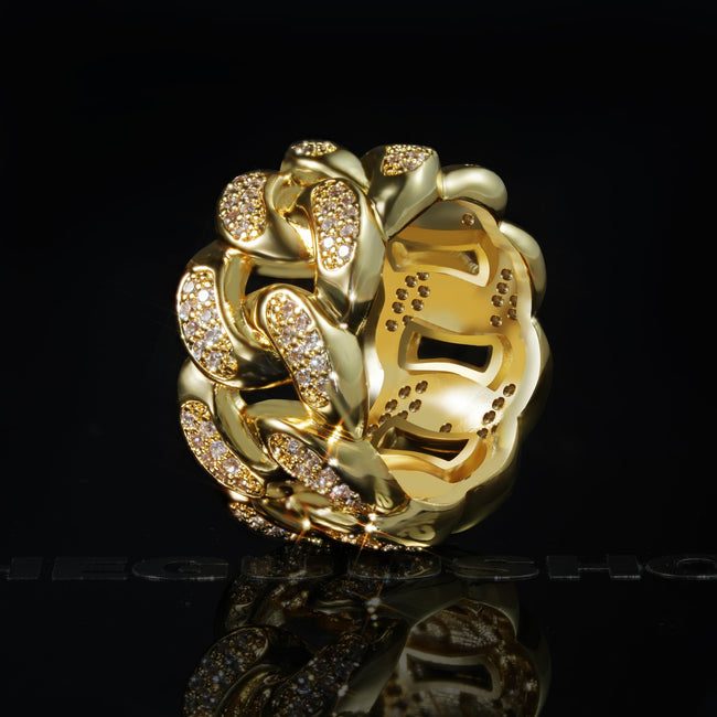 Official Limited 18K Gold-Plated Micro-inlay CZ Ring Hover Image