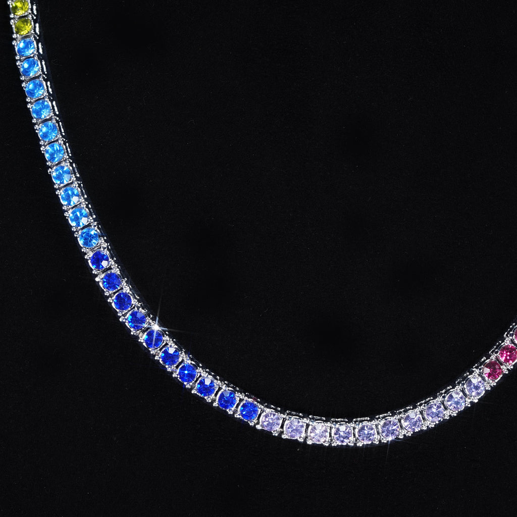 4mm Colorful Iced Dookie Rope Chain