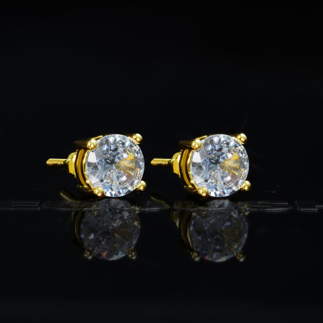 Official Limited Gold-Plated Micro-inlay CZ  Thread Earring Hover Image