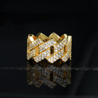 18K Gold-Plated Micro-inlay AAA CZ Ring