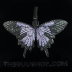 18K Gold-Plated Micro-inlay AAA CZ Butterfly Pendant Necklace