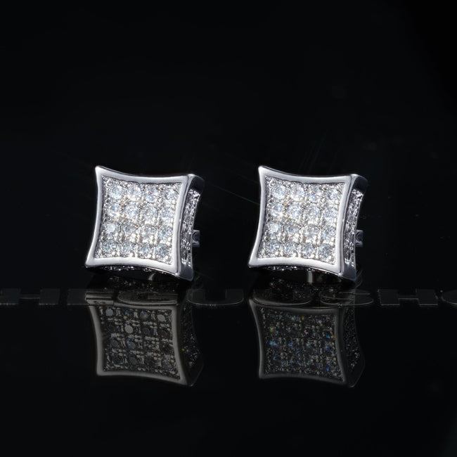 UPDATED 2019 Micro-inlay CZ Stud Earring Hover Image