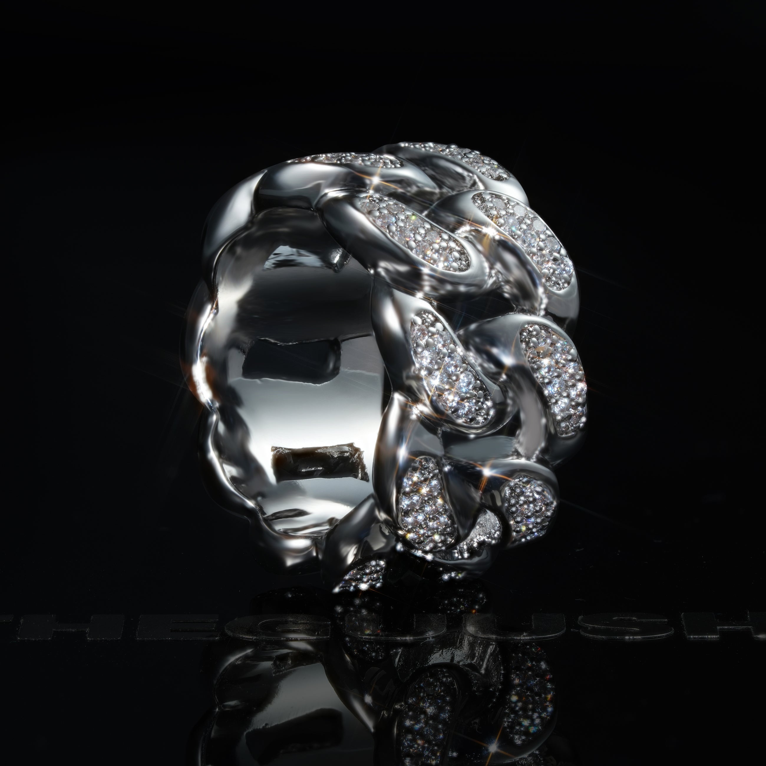 Official Limited 18K Gold-Plated Micro-inlay CZ Ring