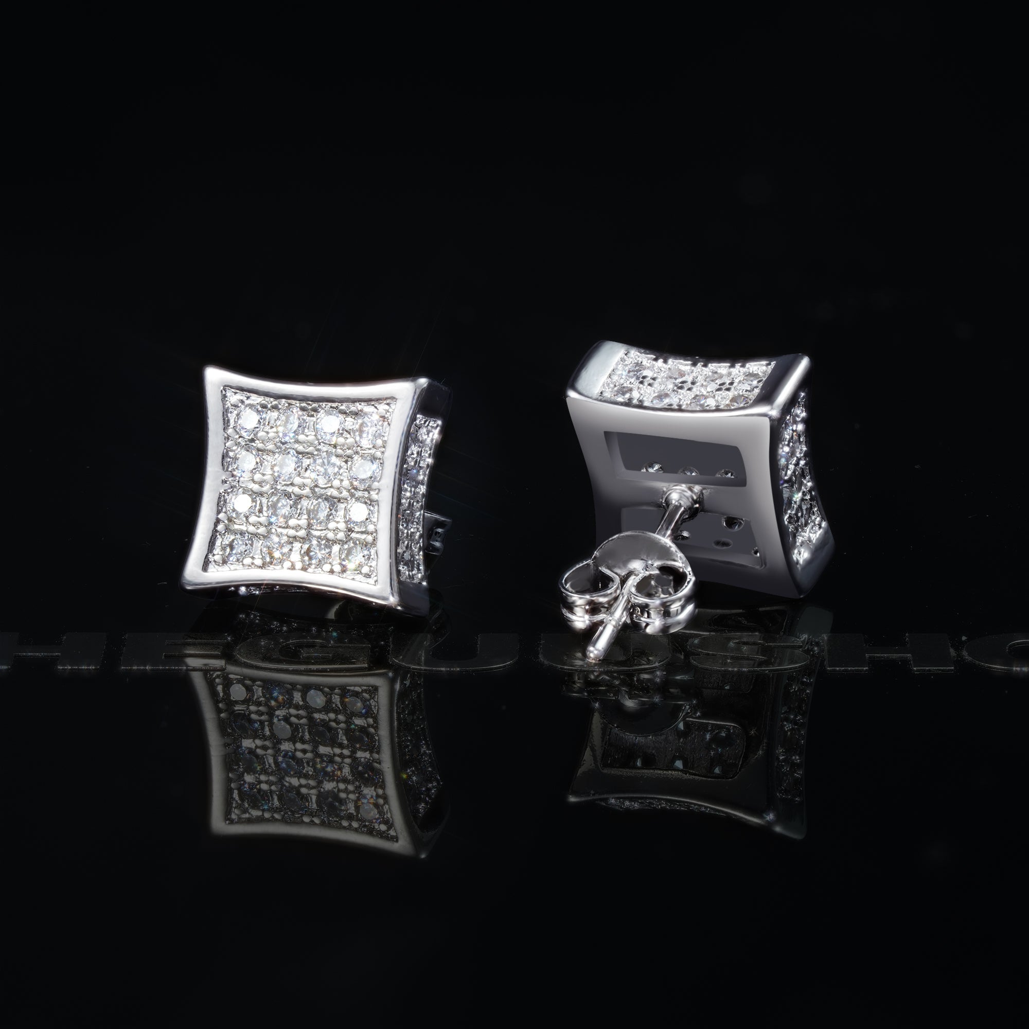 UPDATED 2019 Micro-inlay CZ Stud Earring