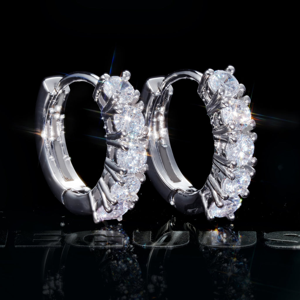 Official Limited 18K Gold-Plated AAA CZ Hinge Earring