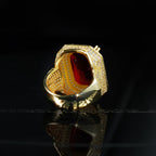 UPDATED 2019 18K Gold-Plated Micro-inlay Gem AAA CZ  Ring