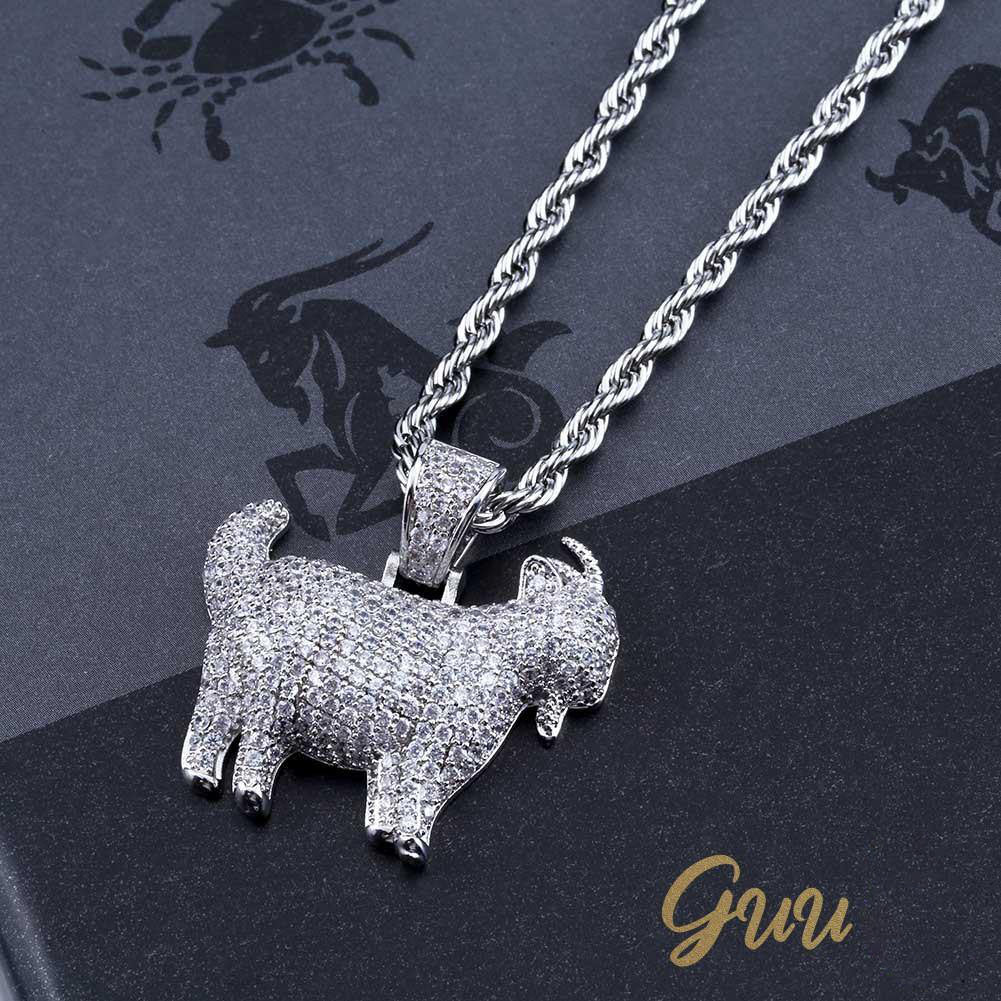 Iced 29mm Goat Iced Necklace