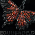 18K Gold-Plated Micro-inlay AAA CZ Butterfly Pendant Necklace