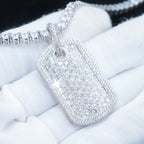 ICED DOG TAG PENDANT
