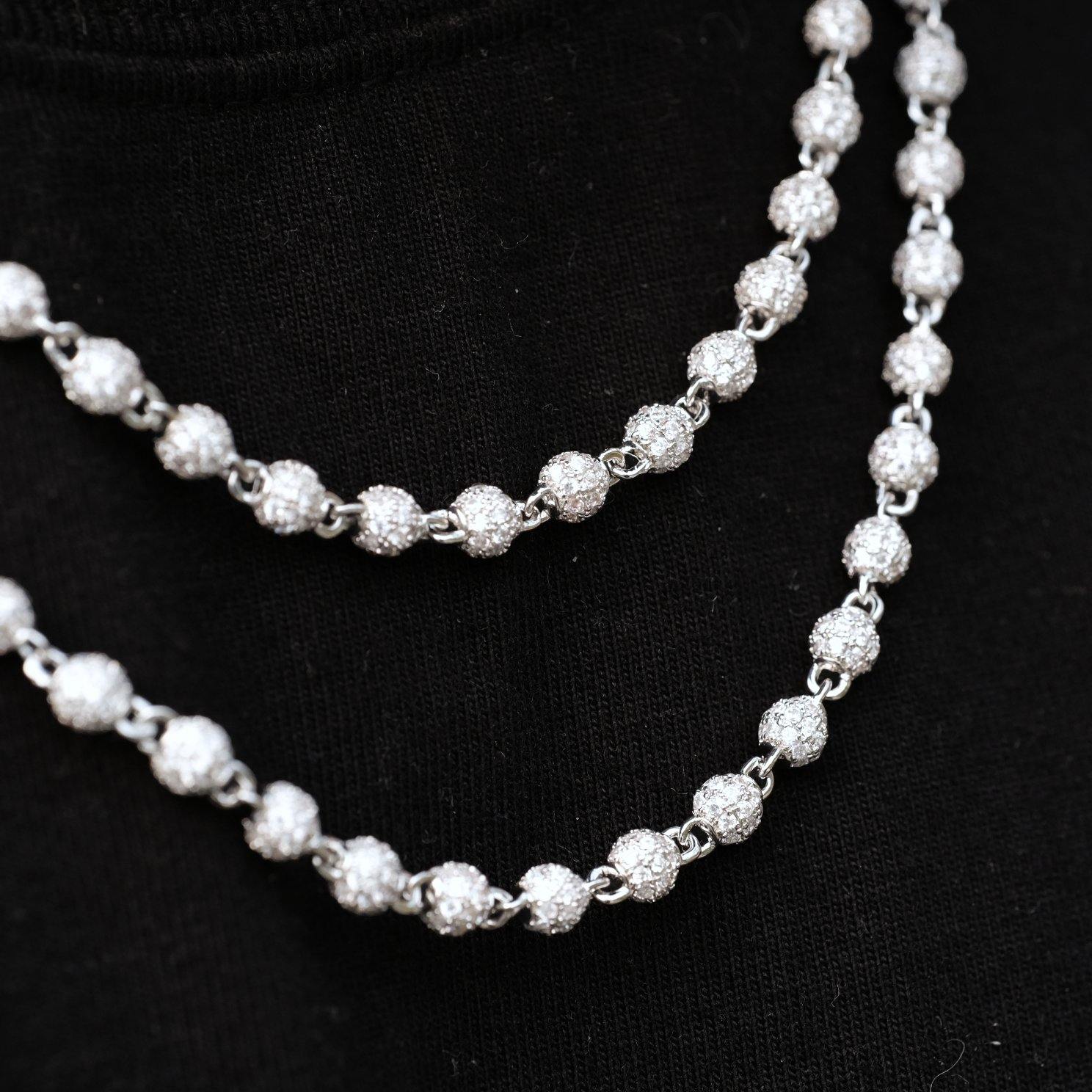 4mm Iced Beads Chain