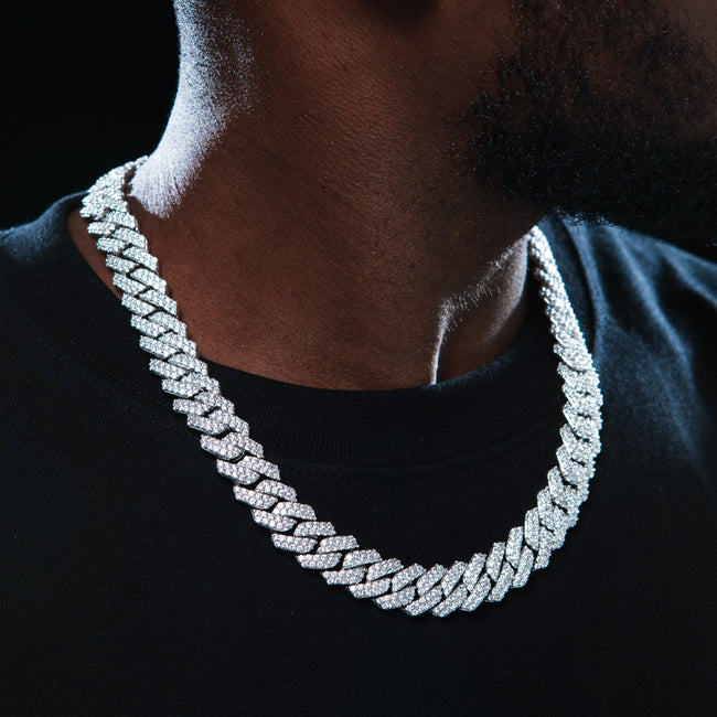 14mm Iced Prong Cuban Chain Main Image