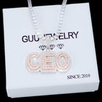 CEO Two Layer Baguette Iced Necklace
