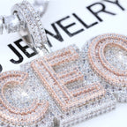 CEO Two Layer Baguette Iced Necklace