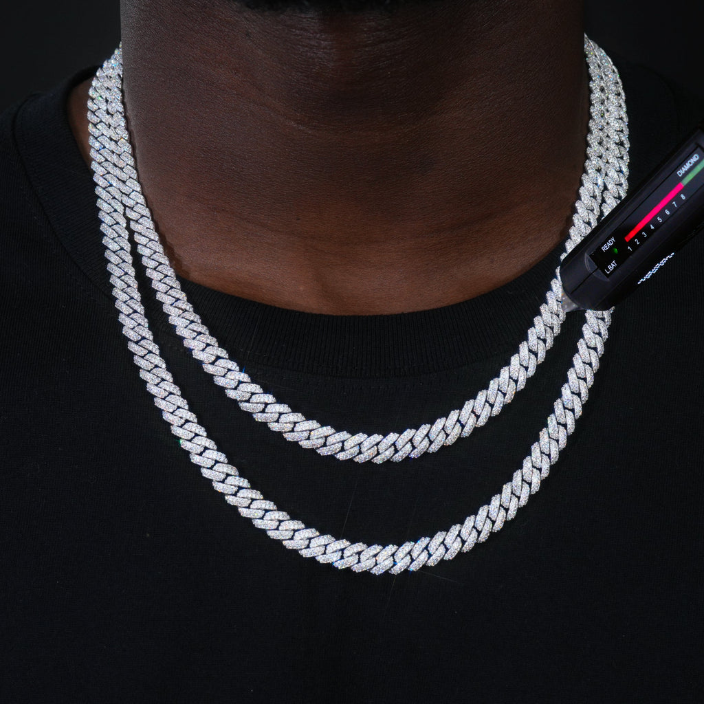 VVS Moissanite 8.5MM Cuban Link Chain