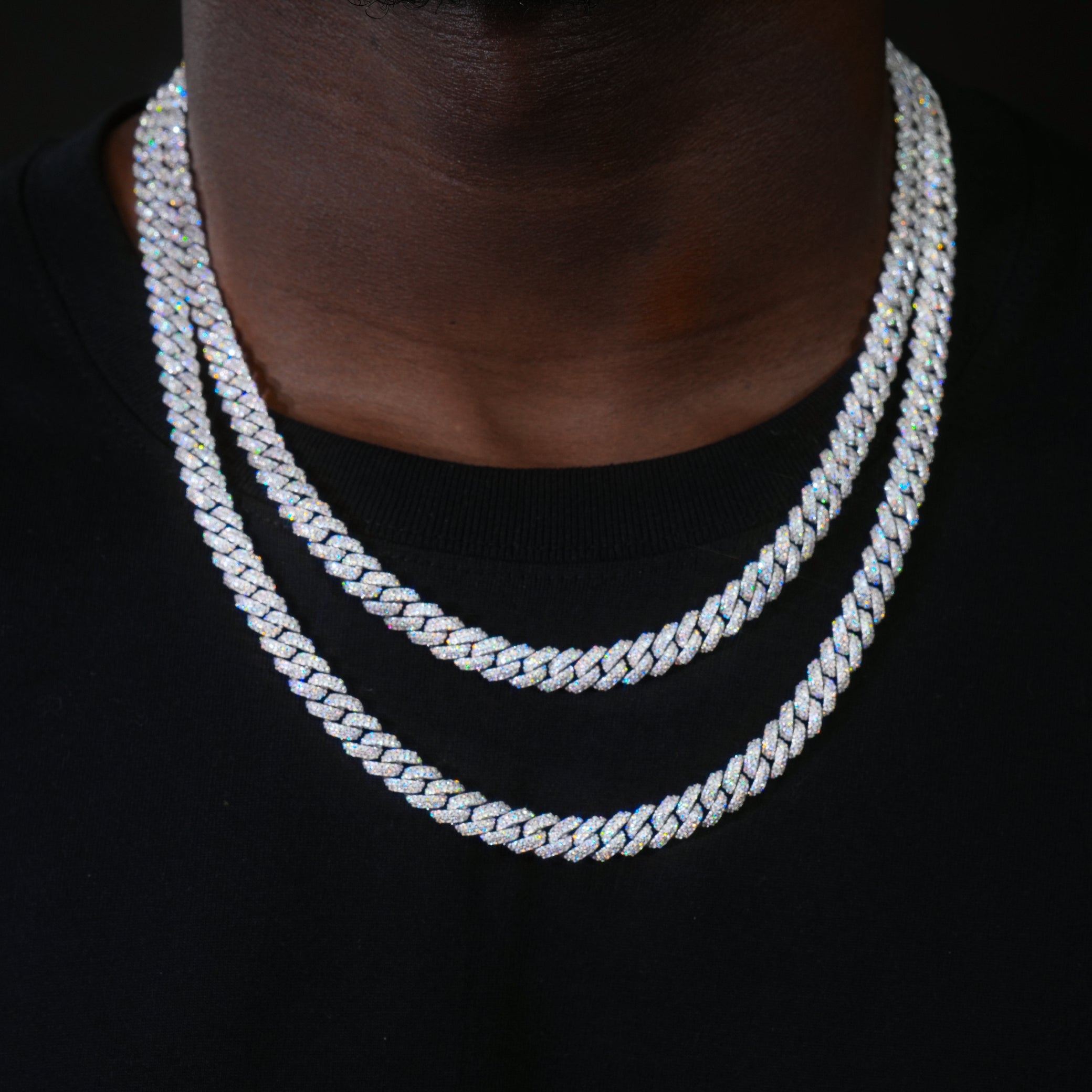 VVS Moissanite 8.5MM Cuban Link Chain